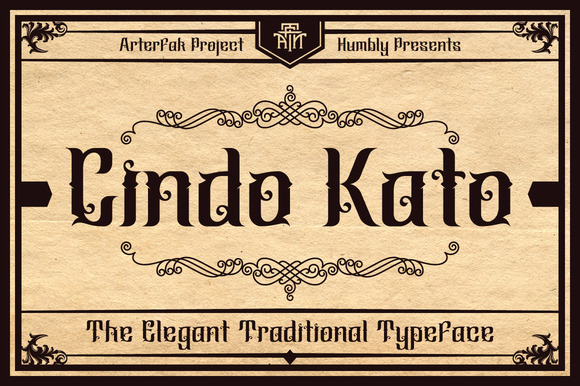 Cindo Kato: A Floral-Inspired Typeface for Craft Creators