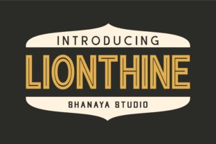 Elevate Your Brand with the Lionthine Font