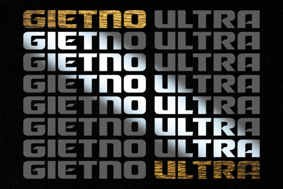 Gietno Ultra: A Bold Typeface for High-Impact Campaigns
