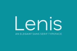Lenis: A Versatile Sans Serif Typeface for Editorial Design