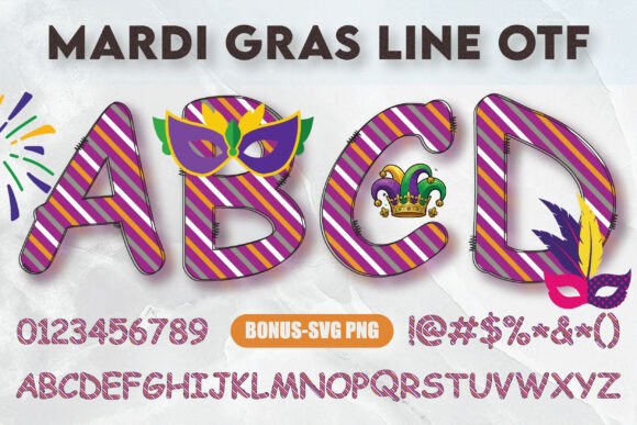Mardi Gras Line Font: A Playful Typeface for Bold Campaigns