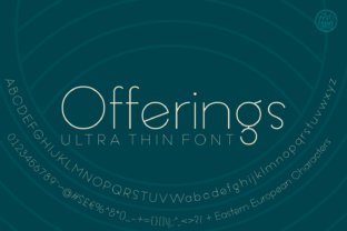 Offerings Font: A Clean, Modern Typeface for Campaign Design