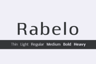 Rabelo Thin: A Modern Typeface for Digital Design