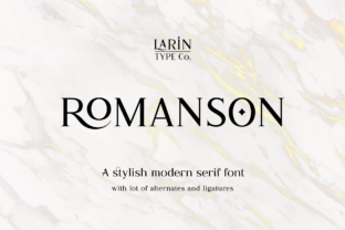 Romanson Font: Elegant Serif for Craft and Commercial Designs