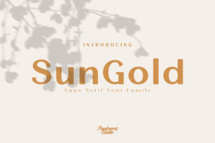 Timeless Elegance: The Sun Gold Font for Crafters and Creators